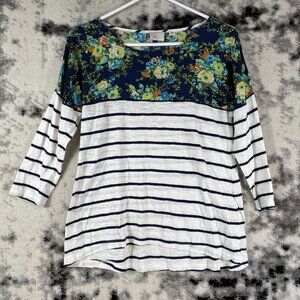 Anthropologie Postmark Blouse Womens Size Small Floral‎ Cotton Casual